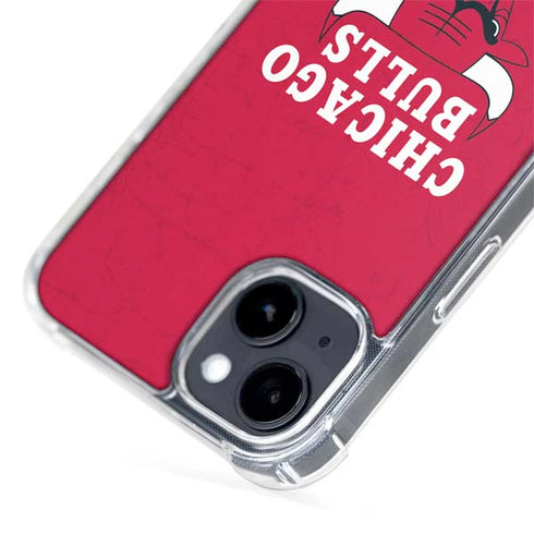 NBA Chicago Bulls Red Distressed iPhone 15 MagSafe Case